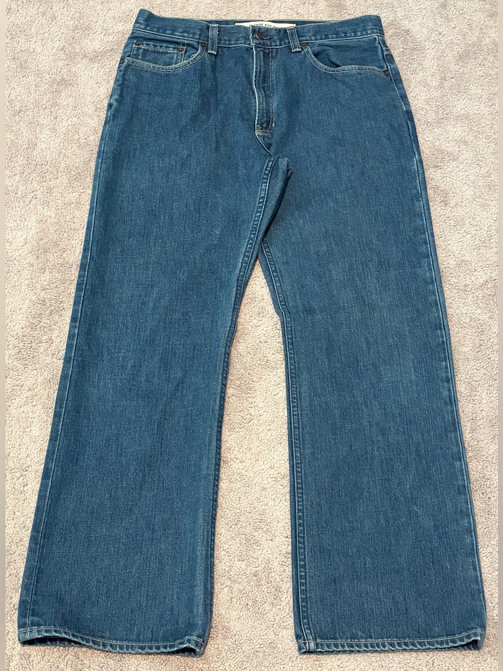VTG Gap Boot Cut Jeans Men 33x30 Blue Denim 100% Cotton Mid Rise Y2K Made In USA
